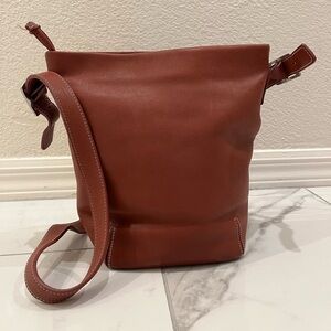 Coach Vintage Hobo Bucket Brown Leather Shoulder Bag